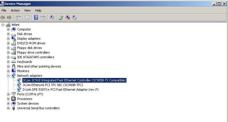 Network adapter driver windows xp intel